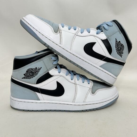 nike air jordan 1 retro mid ice blue